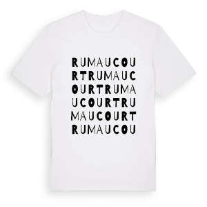 Rumaucourt ordlek t-shirt – ekologisk bomull t-shirt från Pinshirt
