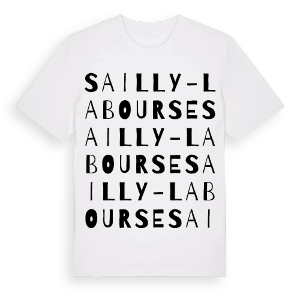 Sailly-Labourse ordlek t-shirt – ekologisk bomull t-shirt från Pinshirt