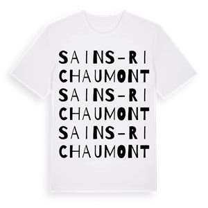 Sains-Richaumont ordlek t-shirt – ekologisk bomull t-shirt från Pinshirt