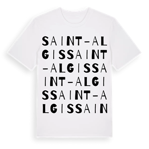 Saint-Algis ordlek t-shirt – ekologisk bomull t-shirt från Pinshirt