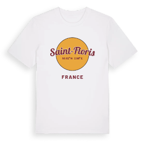 Saint-Floris cirkel t-shirt – ekologisk bomull t-shirt från Pinshirt