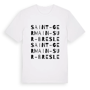 Saint-Germain-sur-Bresle ordlek t-shirt – ekologisk bomull t-shirt från Pinshirt