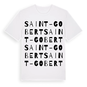 Saint-Gobert ordlek t-shirt – ekologisk bomull t-shirt från Pinshirt