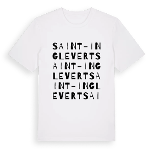 Saint-Inglevert ordlek t-shirt – ekologisk bomull t-shirt från Pinshirt