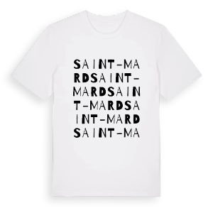 Saint-Mard ordlek t-shirt – ekologisk bomull t-shirt från Pinshirt
