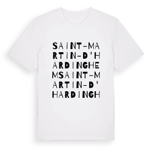 Saint-Martin-d'Hardinghem ordlek t-shirt – ekologisk bomull t-shirt från Pinshirt