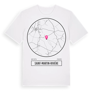 Saint-Martin-Rivière t-shirt – ekologisk bomull t-shirt från Pinshirt