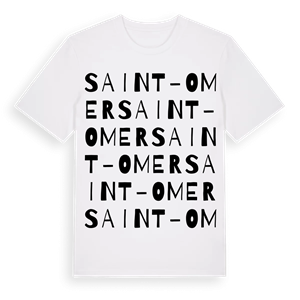 Saint-Omer ordlek t-shirt – ekologisk bomull t-shirt från Pinshirt