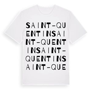 Saint-Quentin ordlek t-shirt – ekologisk bomull t-shirt från Pinshirt