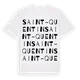 Saint-Quentin ordlek t-shirt