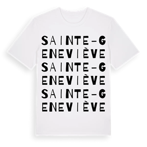 Sainte-Geneviève ordlek t-shirt – ekologisk bomull t-shirt från Pinshirt
