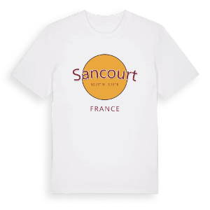 Sancourt cirkel t-shirt – ekologisk bomull t-shirt från Pinshirt