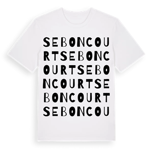 Seboncourt ordlek t-shirt – ekologisk bomull t-shirt från Pinshirt