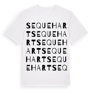 Sequehart ordlek t-shirt – ekologisk bomull t-shirt från Pinshirt
