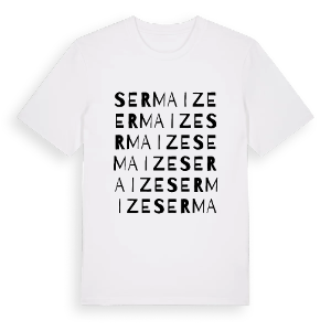 Sermaize ordlek t-shirt – ekologisk bomull t-shirt från Pinshirt
