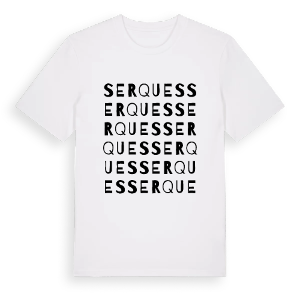 Serques ordlek t-shirt – ekologisk bomull t-shirt från Pinshirt