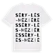 Séry-lès-Mézières ordlek t-shirt