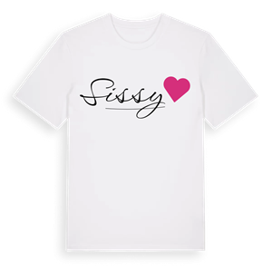 Sissy hjärta t-shirt – ekologisk bomull t-shirt från Pinshirt
