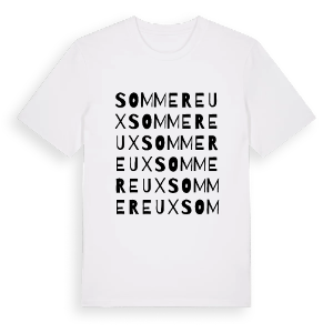 Sommereux ordlek t-shirt – ekologisk bomull t-shirt från Pinshirt