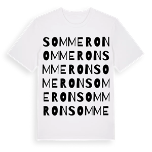 Sommeron ordlek t-shirt – ekologisk bomull t-shirt från Pinshirt