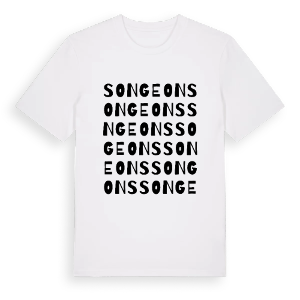 Songeons ordlek t-shirt – ekologisk bomull t-shirt från Pinshirt