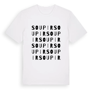 Soupir ordlek t-shirt – ekologisk bomull t-shirt från Pinshirt