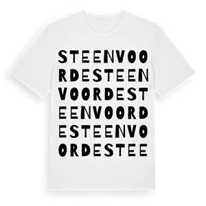 Steenvoorde ordlek t-shirt – ekologisk bomull t-shirt från Pinshirt
