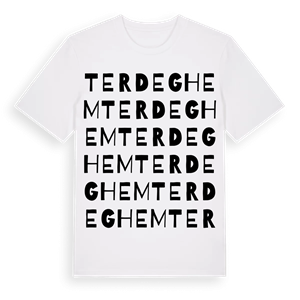 Terdeghem ordlek t-shirt – ekologisk bomull t-shirt från Pinshirt