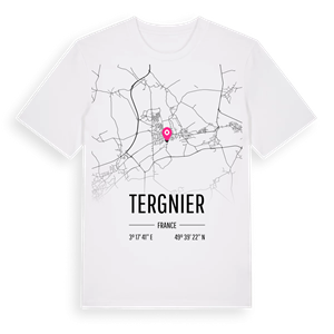 Tergnier karta t-shirt – ekologisk bomull t-shirt från Pinshirt