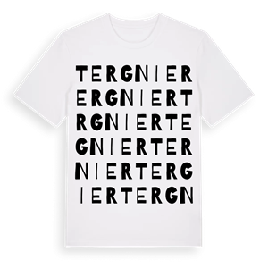 Tergnier ordlek t-shirt – ekologisk bomull t-shirt från Pinshirt