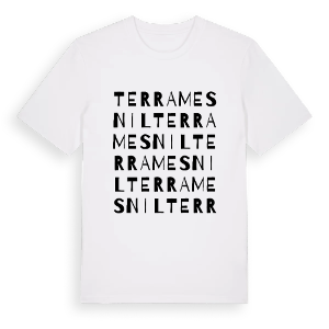 Terramesnil ordlek t-shirt – ekologisk bomull t-shirt från Pinshirt