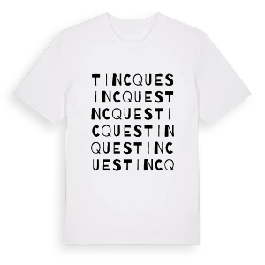 Tincques ordlek t-shirt – ekologisk bomull t-shirt från Pinshirt
