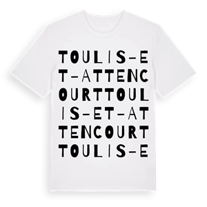 Toulis-et-Attencourt ordlek t-shirt – ekologisk bomull t-shirt från Pinshirt