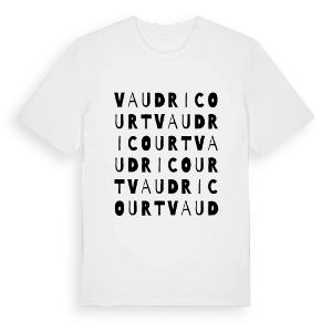 Vaudricourt ordlek t-shirt – ekologisk bomull t-shirt från Pinshirt