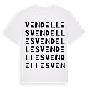 Vendelles ordlek t-shirt – ekologisk bomull t-shirt från Pinshirt