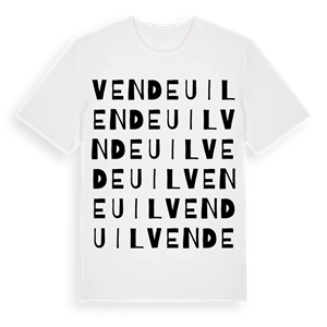 Vendeuil ordlek t-shirt – ekologisk bomull t-shirt från Pinshirt