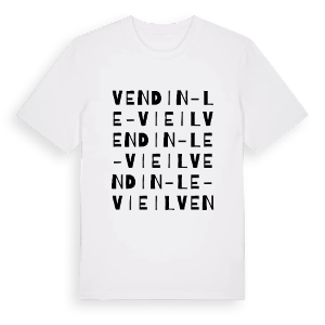 Vendin-le-Vieil ordlek t-shirt – ekologisk bomull t-shirt från Pinshirt