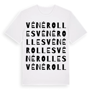 Vénérolles ordlek t-shirt – ekologisk bomull t-shirt från Pinshirt