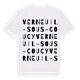 Verneuil-sous-Coucy ordlek t-shirt