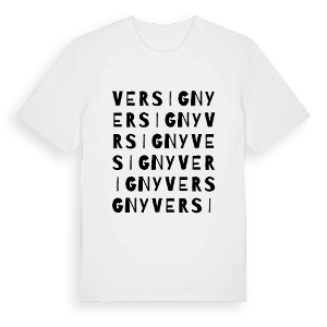 Versigny ordlek t-shirt – ekologisk bomull t-shirt från Pinshirt