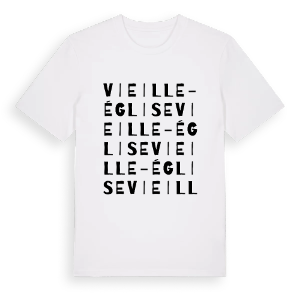 Vieille-Église ordlek t-shirt – ekologisk bomull t-shirt från Pinshirt