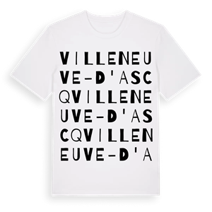 Villeneuve-d'Ascq ordlek t-shirt – ekologisk bomull t-shirt från Pinshirt