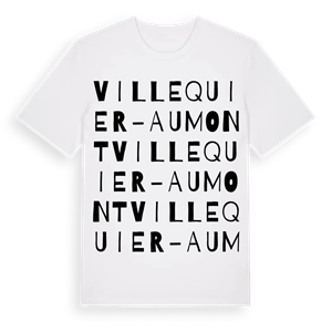 Villequier-Aumont ordlek t-shirt – ekologisk bomull t-shirt från Pinshirt