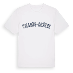 Villers-Châtel college t-shirt – ekologisk bomull t-shirt från Pinshirt