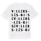 Villers-lès-Guise ordlek t-shirt