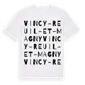 Vincy-Reuil-et-Magny ordlek t-shirt