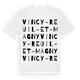 Vincy-Reuil-et-Magny ordlek t-shirt