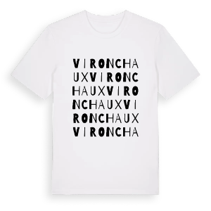 Vironchaux ordlek t-shirt – ekologisk bomull t-shirt från Pinshirt