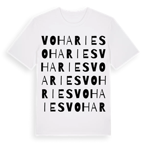 Voharies ordlek t-shirt – ekologisk bomull t-shirt från Pinshirt