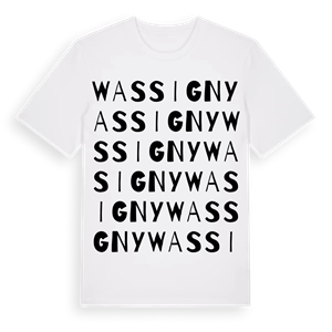 Wassigny ordlek t-shirt – ekologisk bomull t-shirt från Pinshirt